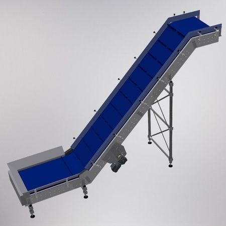 Modulband-Fördertechnik Sonderausführung mit Pop-up-Flights