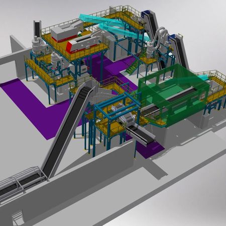 Gummigurt-Fördertechnik