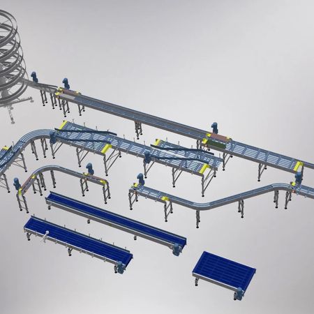 Bottle und Caning Transportsysteme